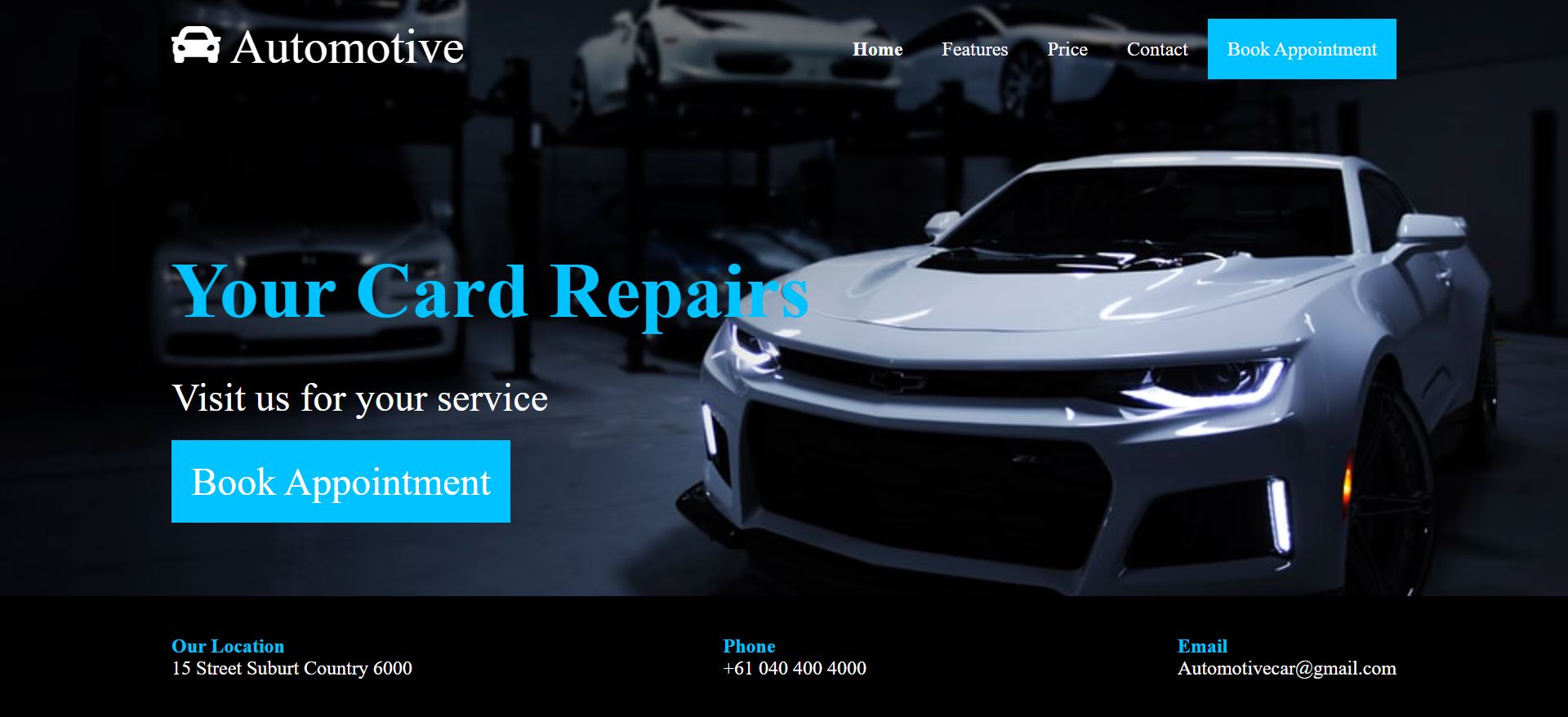 Automotive Car Website