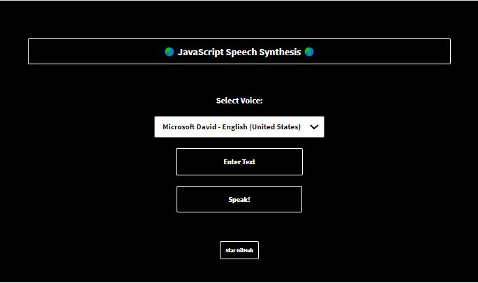 🌏 JavaScript Speech Synthesis 🌏